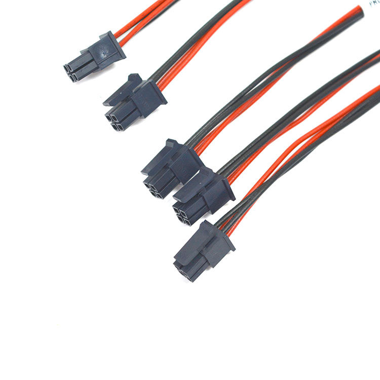 Molex Micro-Fit 3.0 dual row  2 Circuits  430250410 type connector custom wire harness for NUC power