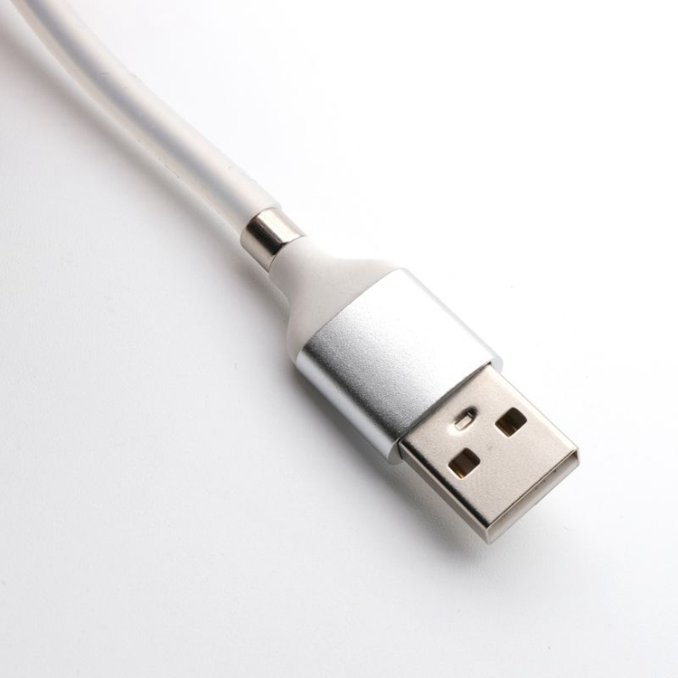 Self winding Magnetic iphone USB data transmission and charging cable