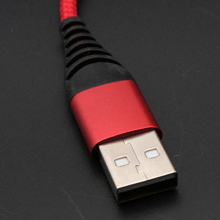 Durable nylon braided jack Gold plated contact type C USB Charging Cable