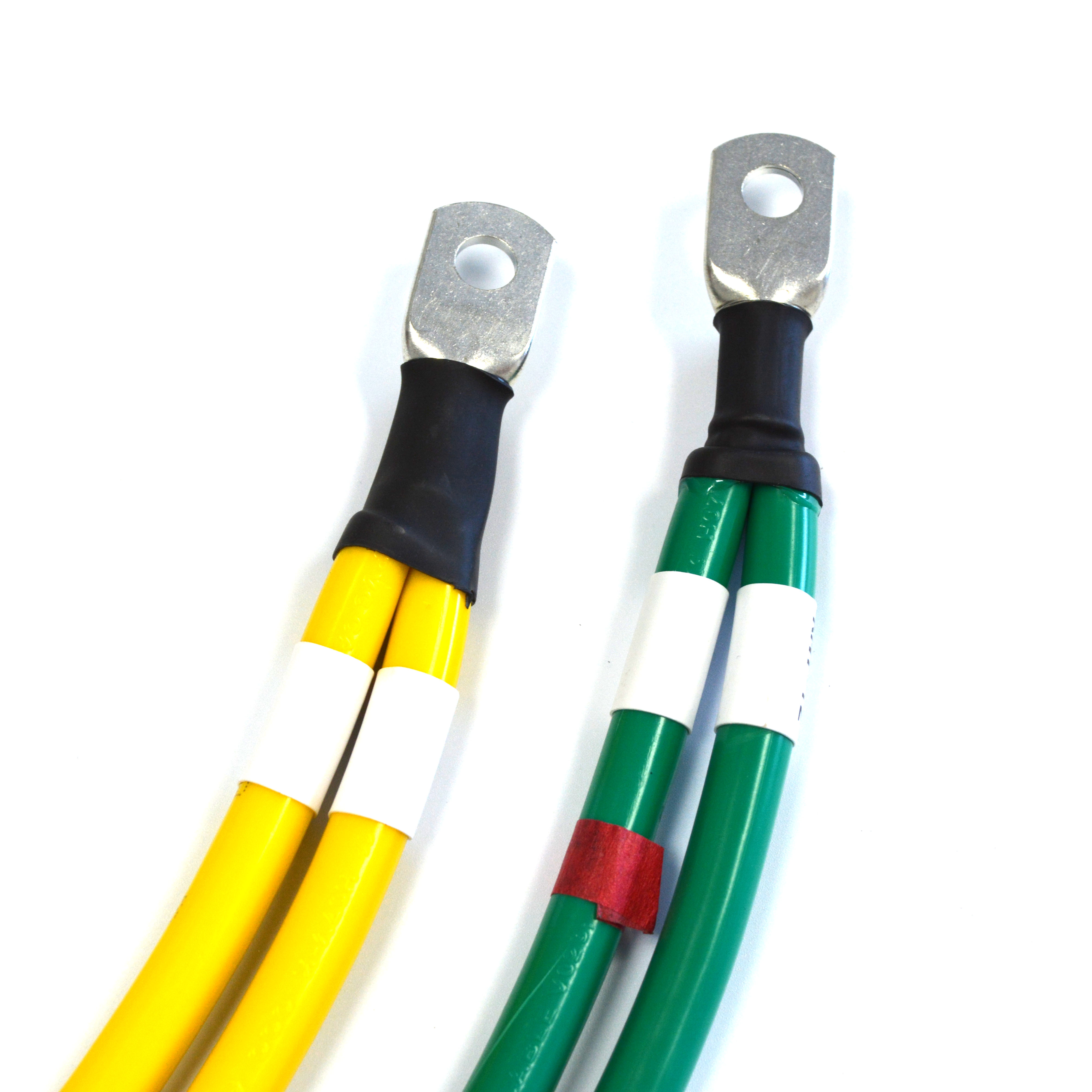 Red semi-insulated copper tube terminal cable for PV Solar System