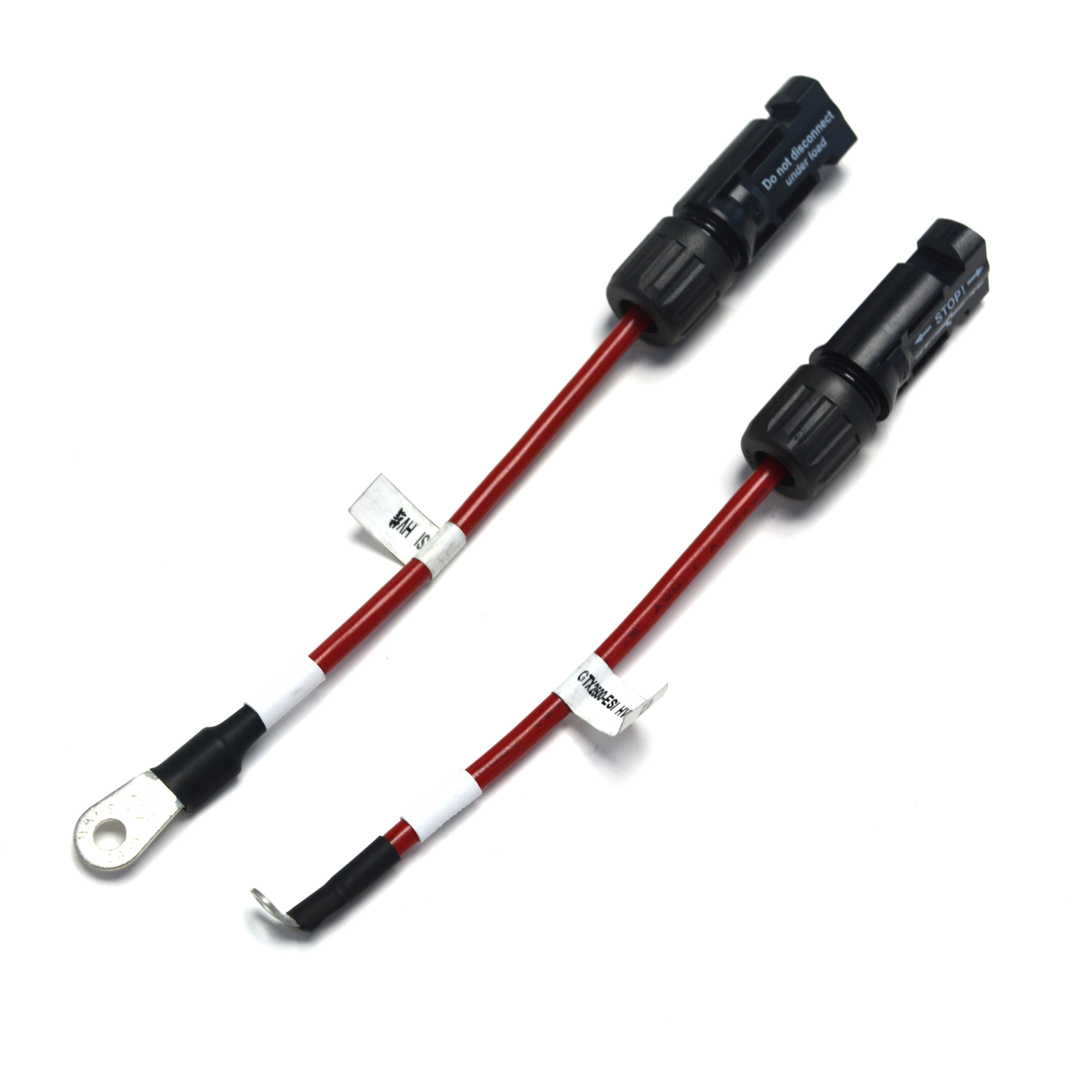 10AWG(6mm²) Solar Panel Extension Cable Wire Connector Solar Adaptor Cable with  Male Connectors and Ring lugs