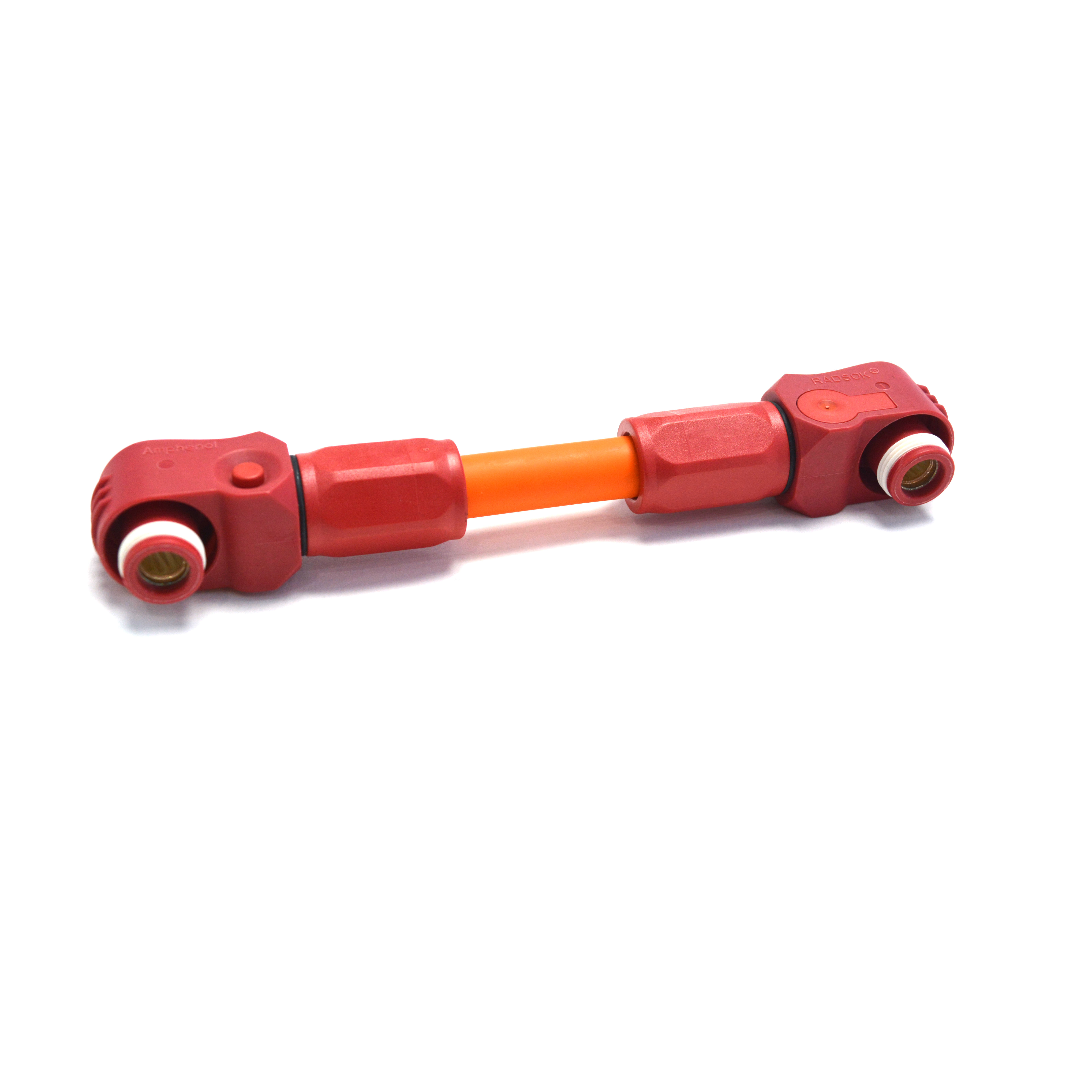 Red Female Plastic Surlok Plug and Male Socket Over Mold Battery 120A Storage Connector 6mm 25mm2 EV Cable